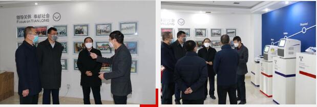 陜西省省委常委、省委統戰部長姜鋒一行蒞臨天隆科技調研指導疫情防控工作